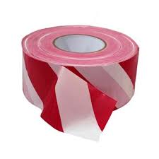 Avspärrningsprodukter Avspärrningsband Röd/Vit 75mm x 500m Super Starkt