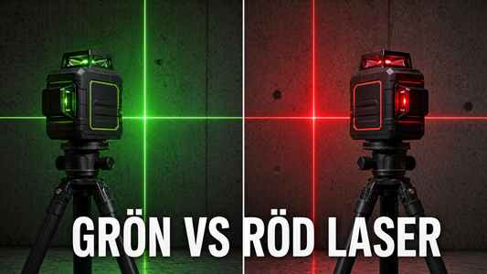 Grön vs Röd Laser: Vilken ska du välja för ditt byggprojekt?