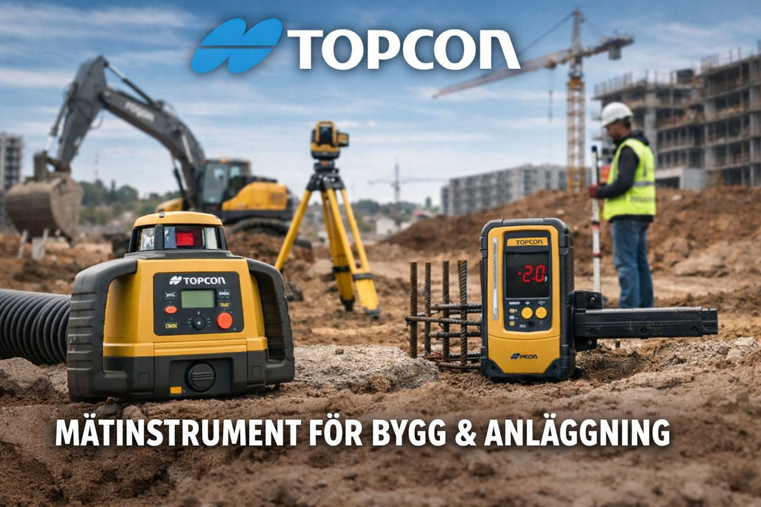 Topcon mätinstrument för bygg & anläggning