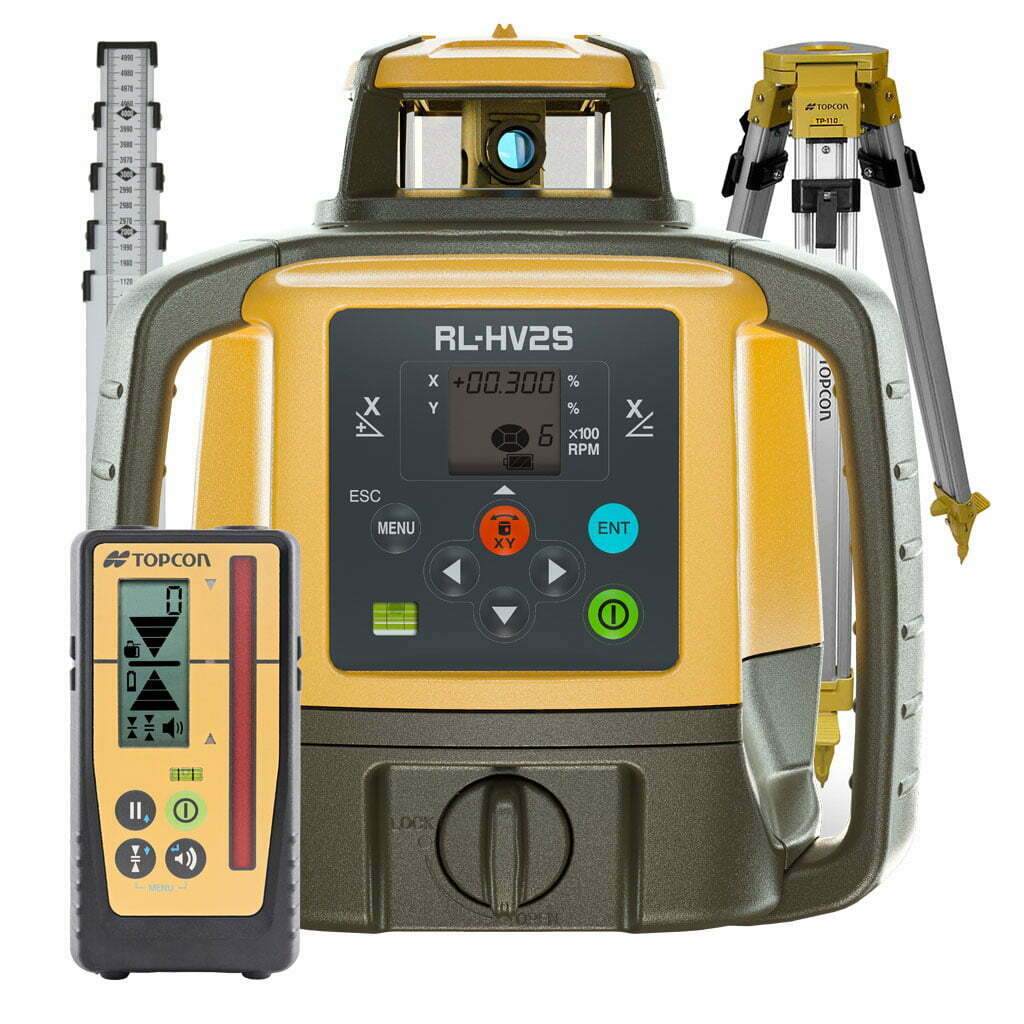 Topcon Rotationslaser RL-HV2S Tvåfallslaser-paket