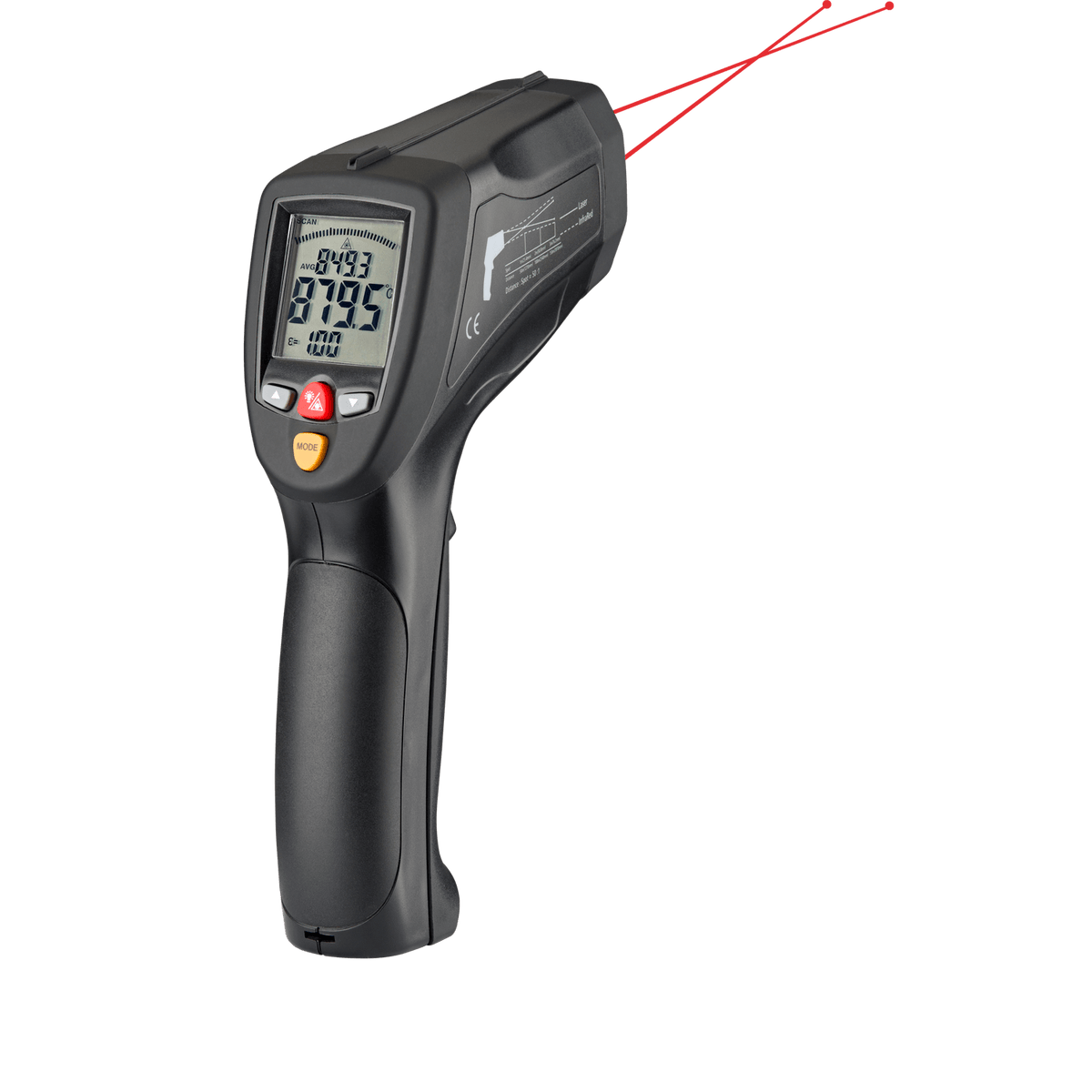 FIRT 1600 temperaturmätning med laserpunkt